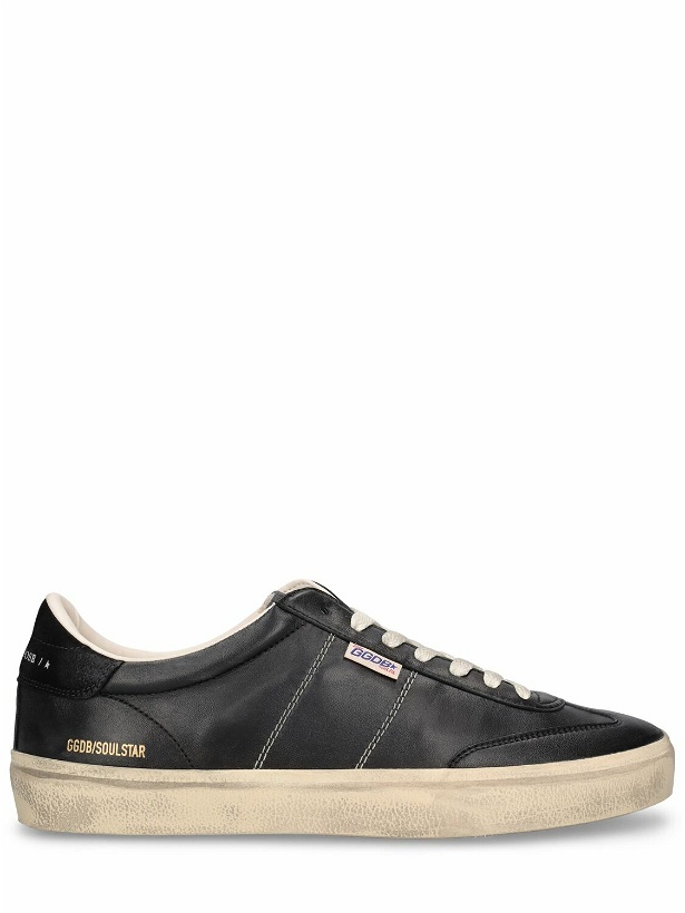 Photo: GOLDEN GOOSE - 20mm Soul Star Leather Sneakers