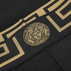 Versace Men's Greek Logo Waistband Boxer in Black/Gold