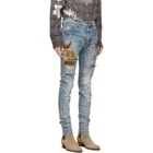 AMIRI Indigo Biker Patch Jeans