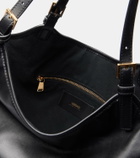 Versace Tag Large leather tote bag