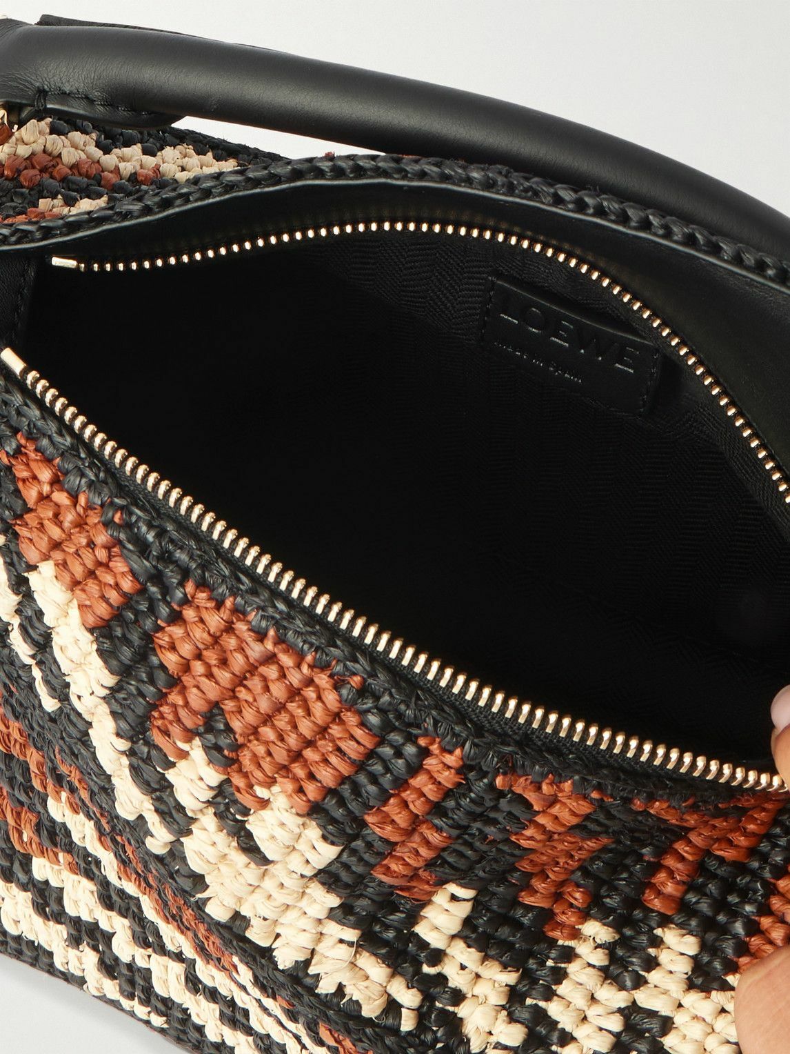 LOEWE - Paula's Ibiza Puzzle Leather-Trimmed Tiger-Print
