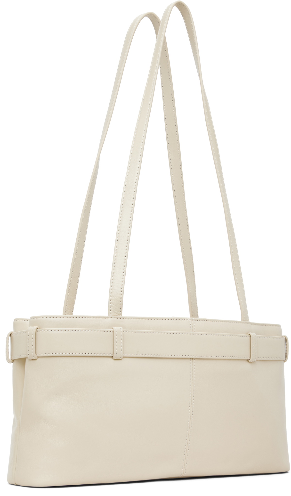 OSOI Off-White Shoulder Brocle Bag