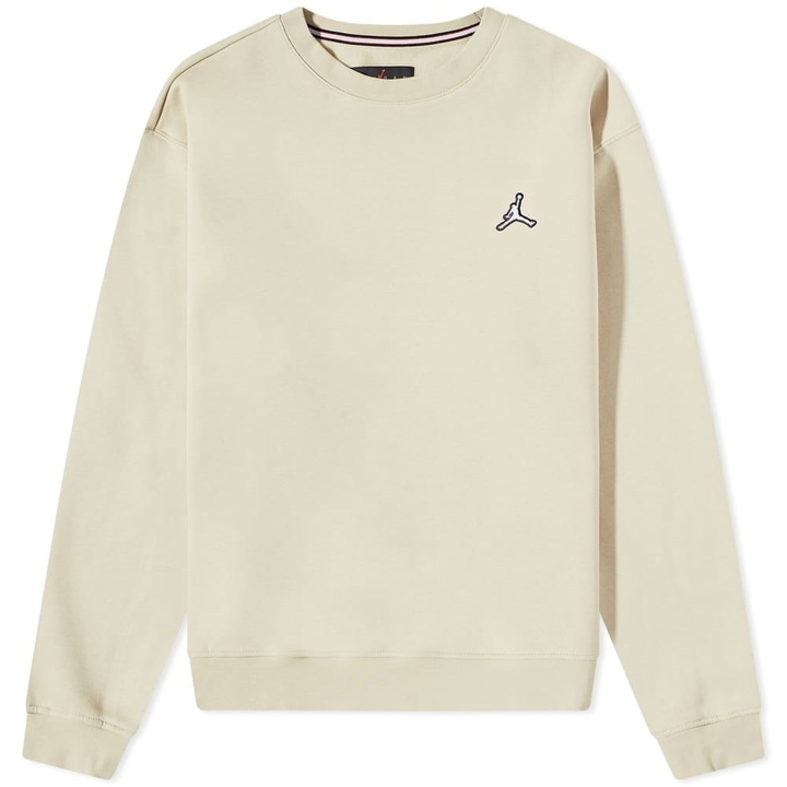 Photo: Air Jordan Men's Essential Fleece Crew Neck in Rattan