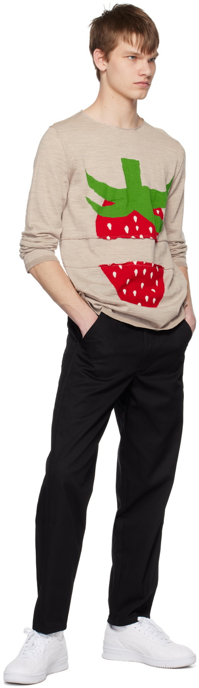 Comme des Garçons Shirt Beige Brett Westfall Edition Sweater