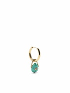 Pascale Monvoisin 9K Yellow Gold Orso Turquoise And Diamond Single Hoop Earring