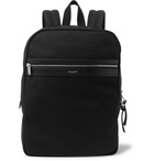 Saint Laurent - Leather-Trimmed Canvas Backpack - Men - Black