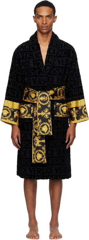 Photo: Versace Black 'I Heart Baroque' Bathrobe