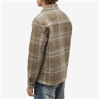 NN07 Men's Wilas Check Overshirt in Brown Check