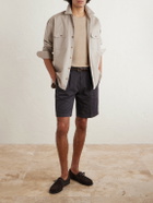 Boglioli - Straight-Leg Cotton-Blend Shorts - Brown