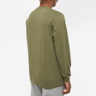 Maharishi Men's MILTYPE Embroidery Long Sleeve Pocket T-Shirt in Olive