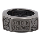 Vivienne Westwood Gunmetal Samos Ring