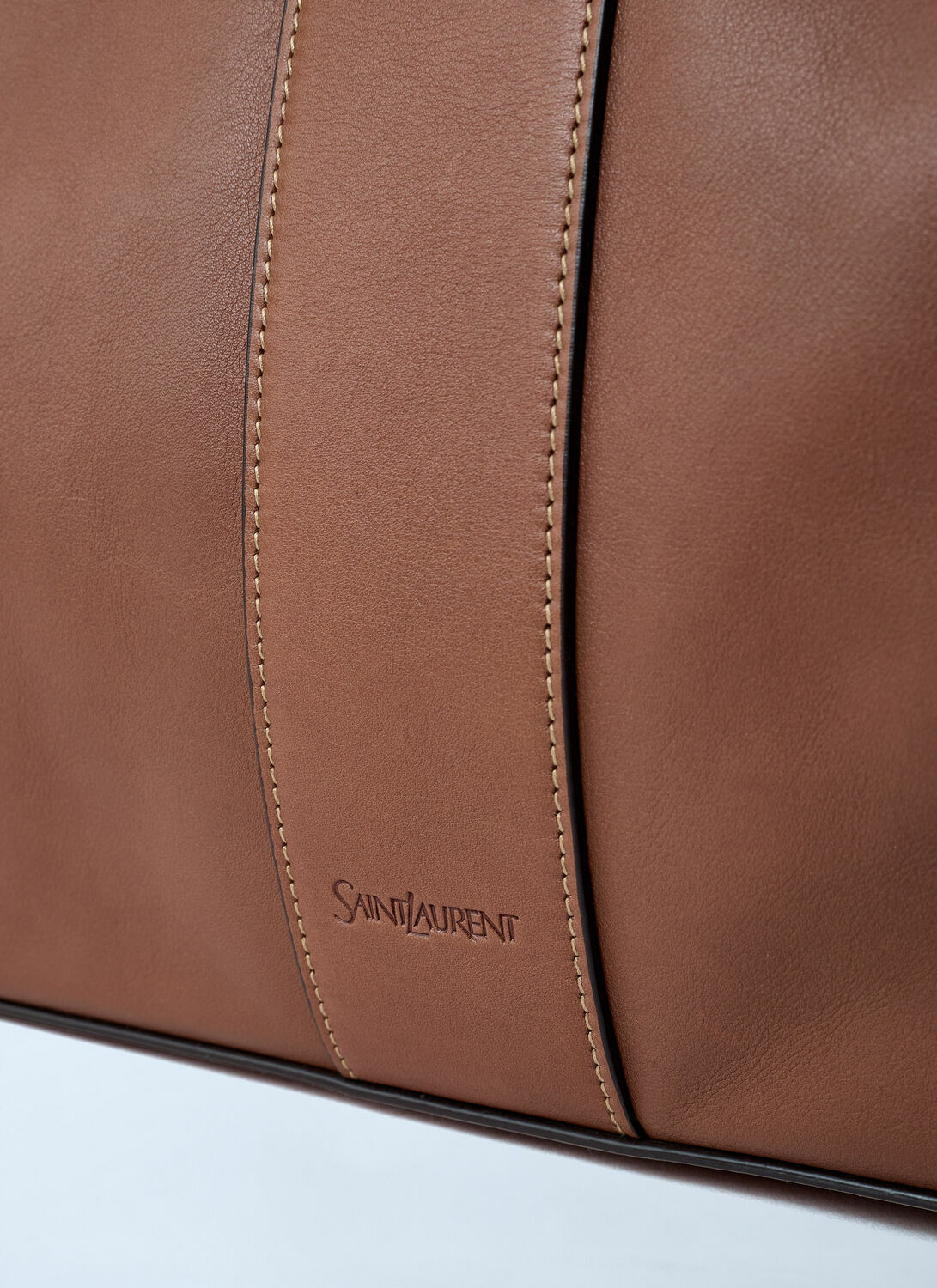 Saint Laurent Large Y-Shaped Leather Tote Bag