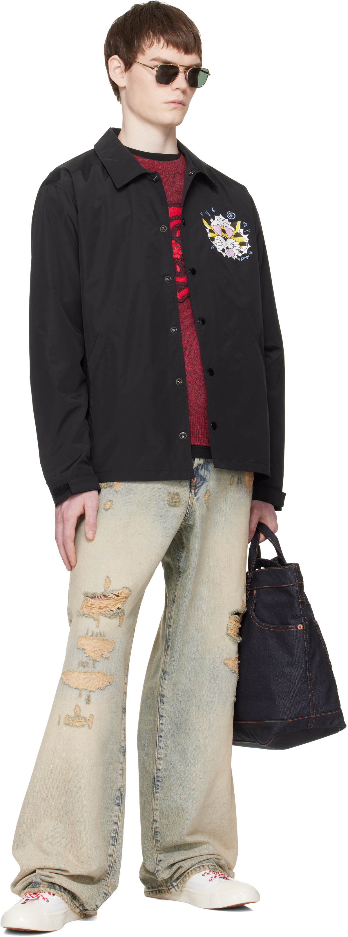 Kenzo Navy Kenzo Paris 'KENZO Five Pockets' Tote