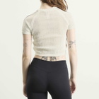 Adidas Women's Crochet T-Shirt in Off White
