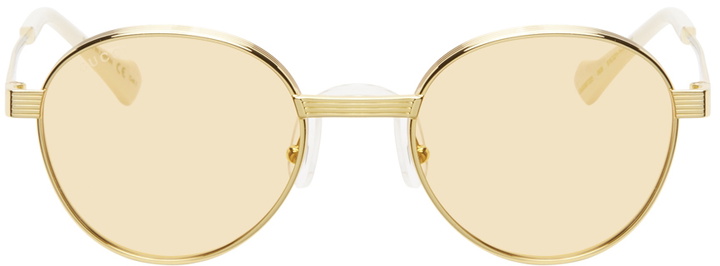 Photo: Gucci Yellow & Gold GG0872S Sunglasses