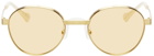 Gucci Yellow & Gold GG0872S Sunglasses