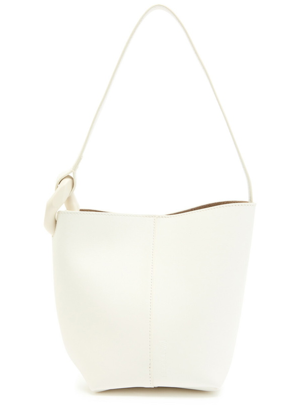 Photo: JW Anderson The Jwa Corner Small Leather Bucket bag - White - One Size
