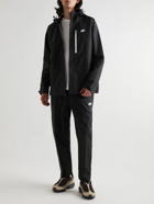 Nike - Straight-Leg Logo-Embroidered Shell Trousers - Black