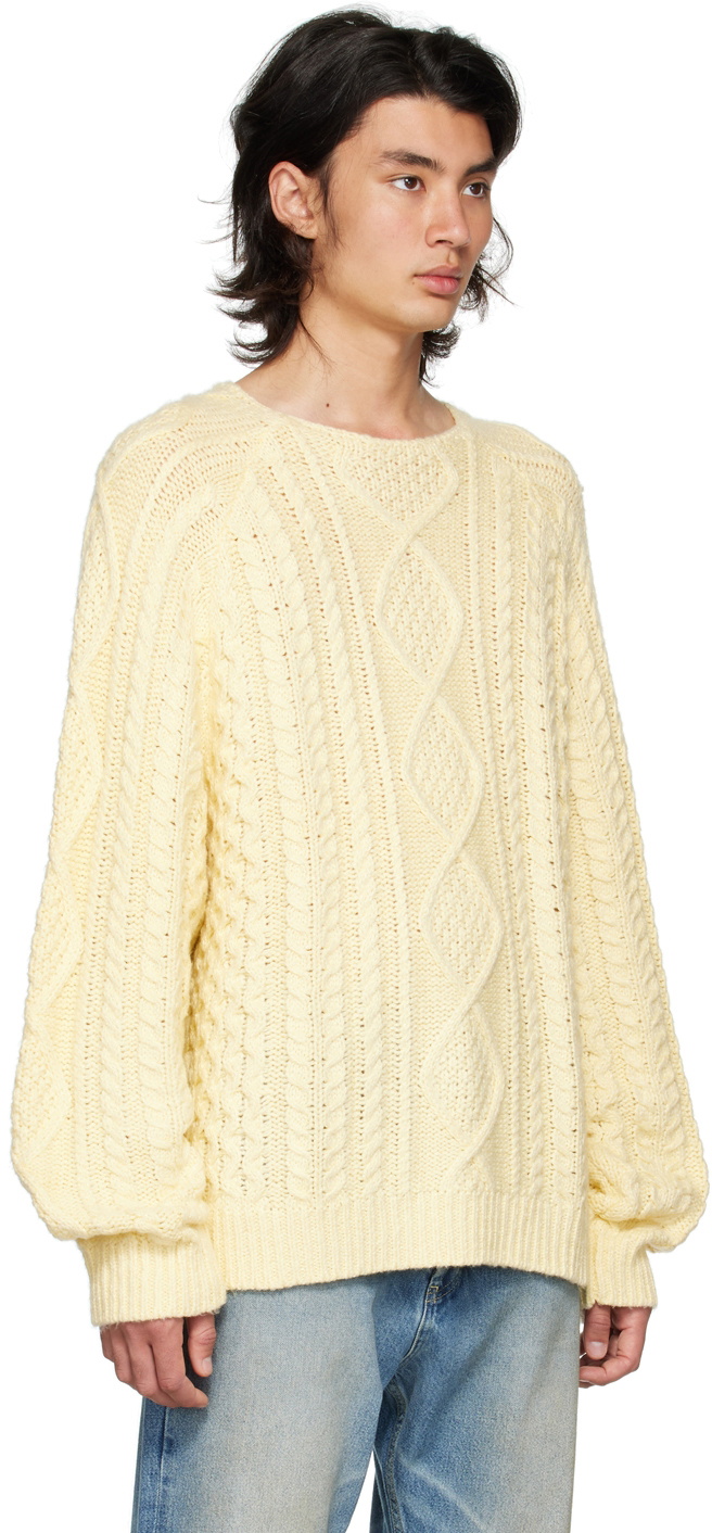 Fear Of God Essentials Yellow Raglan Sweater Fear Of God Essentials