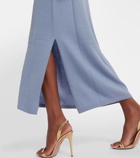 Altuzarra Kasos off-shoulder cashmere maxi dress