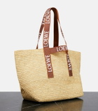 Loewe - Fold raffia tote bag