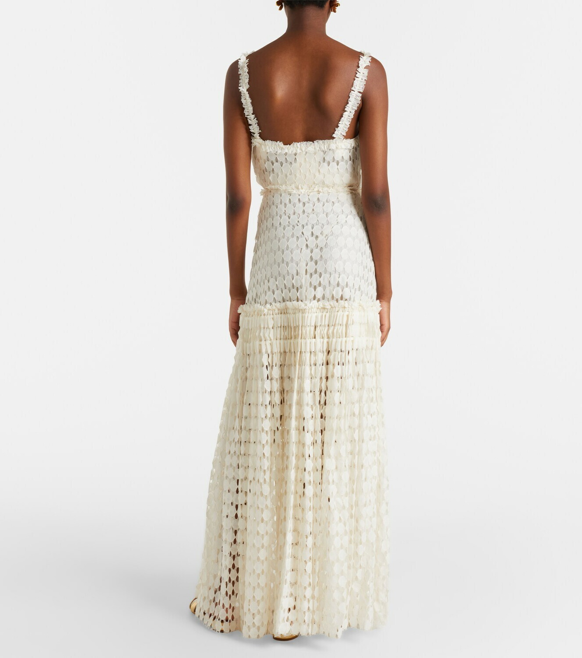 Ulla Johnson Aris cotton-blend lace maxi skirt