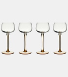 Bitossi Diseguale set of 4 cordial glasses