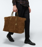 Saint Laurent Giant suede bowling bag