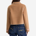 RIXO Women's Sunday Jacket in Petal Embroidery Tan