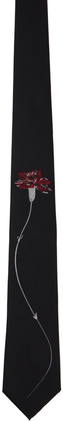 Photo: Yohji Yamamoto Black Flower Tie