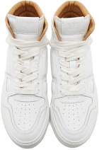 AMI Alexandre Mattiussi White Leather Ami de Cœur High-Top Sneakers