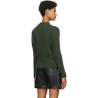 Victoria Beckham Green Wool and Cashmere Sweater