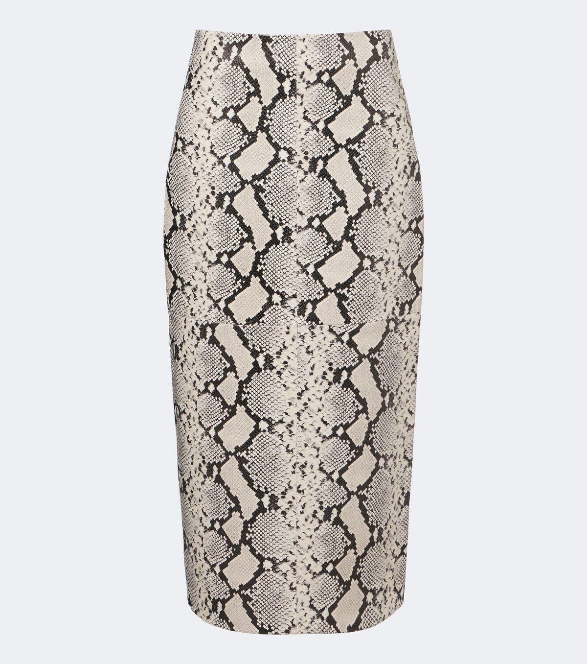 Róhe Snake-effect leather midi skirt