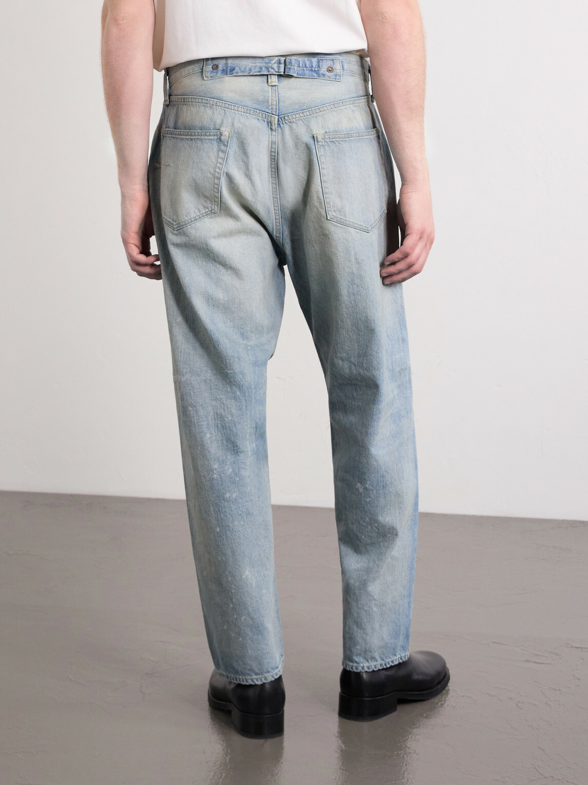 A.PRESSE - No.37 Wide-Leg Distressed Jeans - Blue