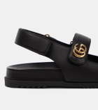 Gucci Moritz GG leather sandals