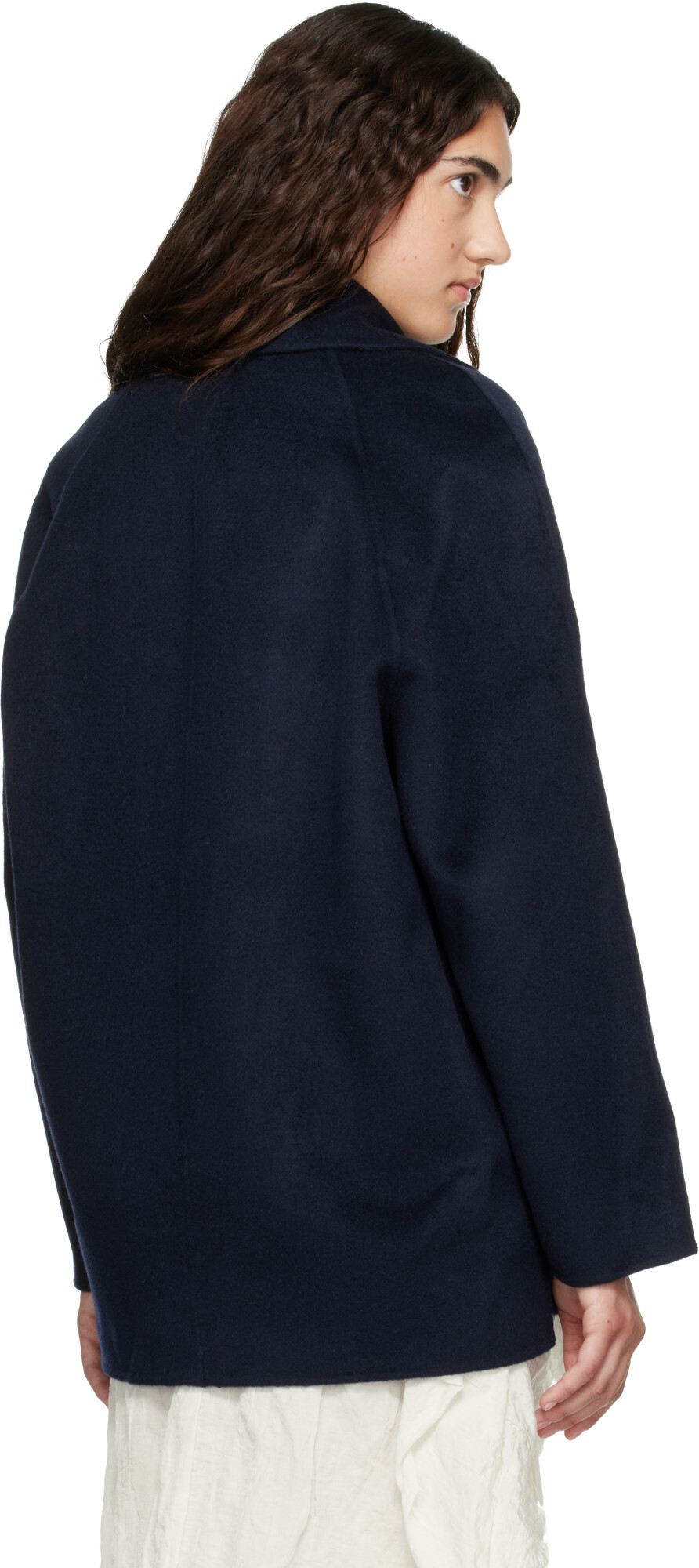Loulou de Saison Navy NEIL Double Breasted Jacket