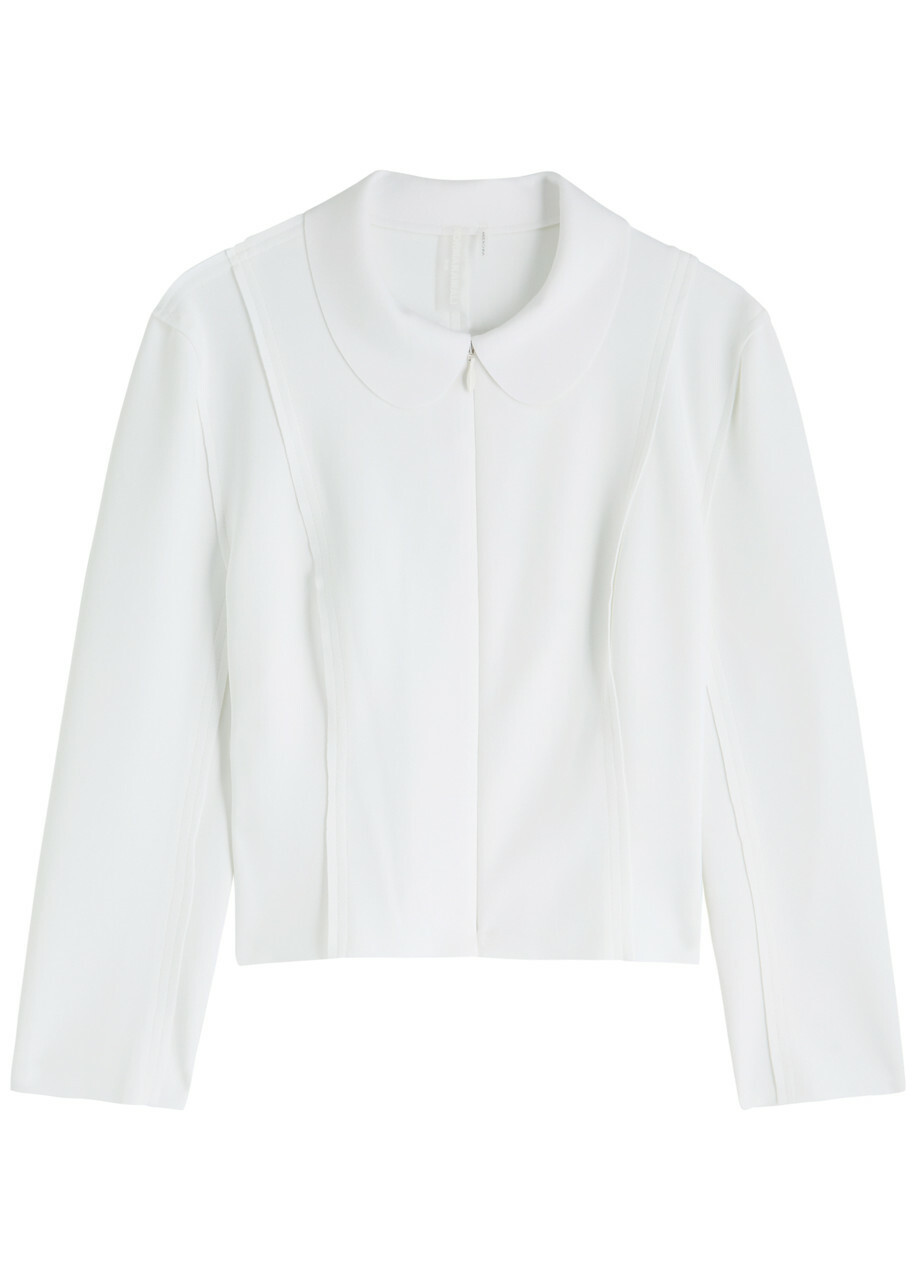 Norma Kamali Girl Stretch-jersey Jacket White