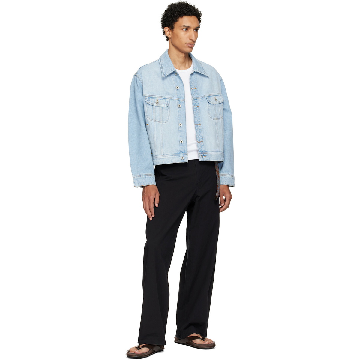 Studio Nicholson Blue Derby Denim Jacket