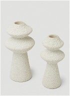 Set of Two Jagger Candle Holders in Cream