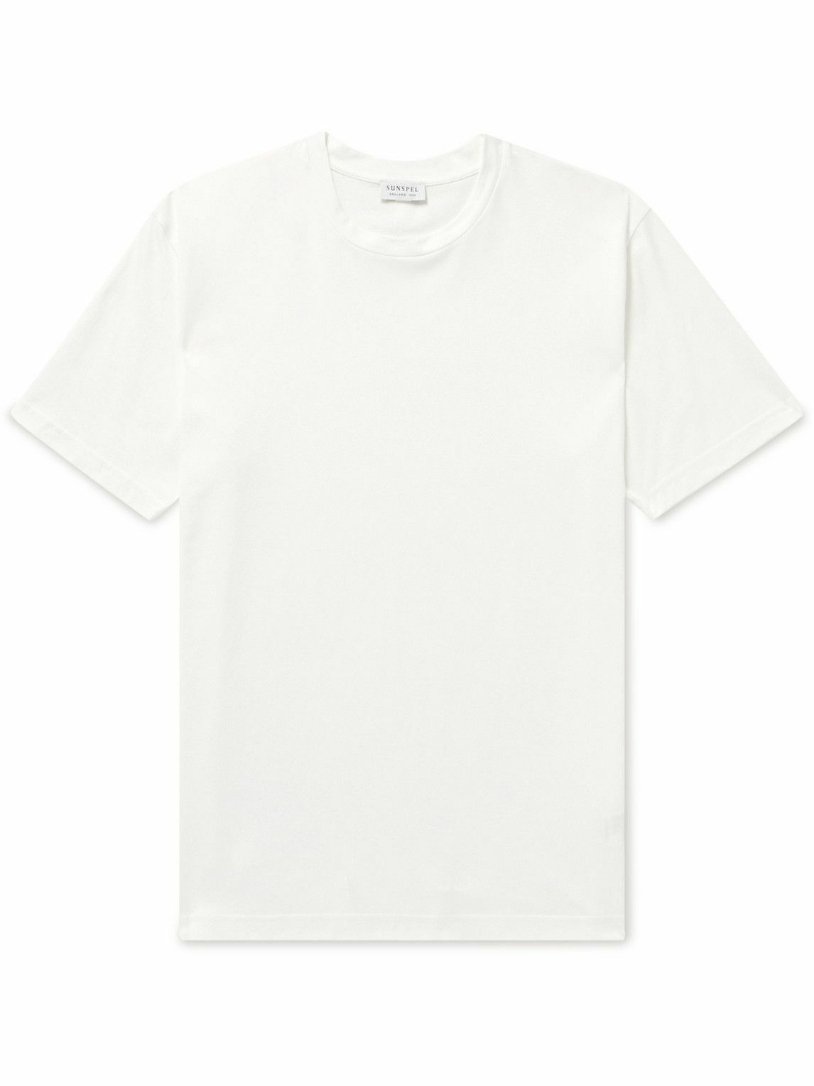 Sunspel - Riviera Supima Cotton-Jersey T-Shirt - White Sunspel