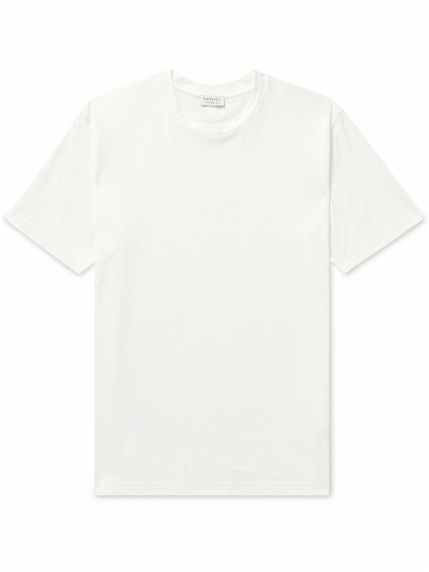 Photo: Sunspel - Riviera Supima Cotton-Jersey T-Shirt - White