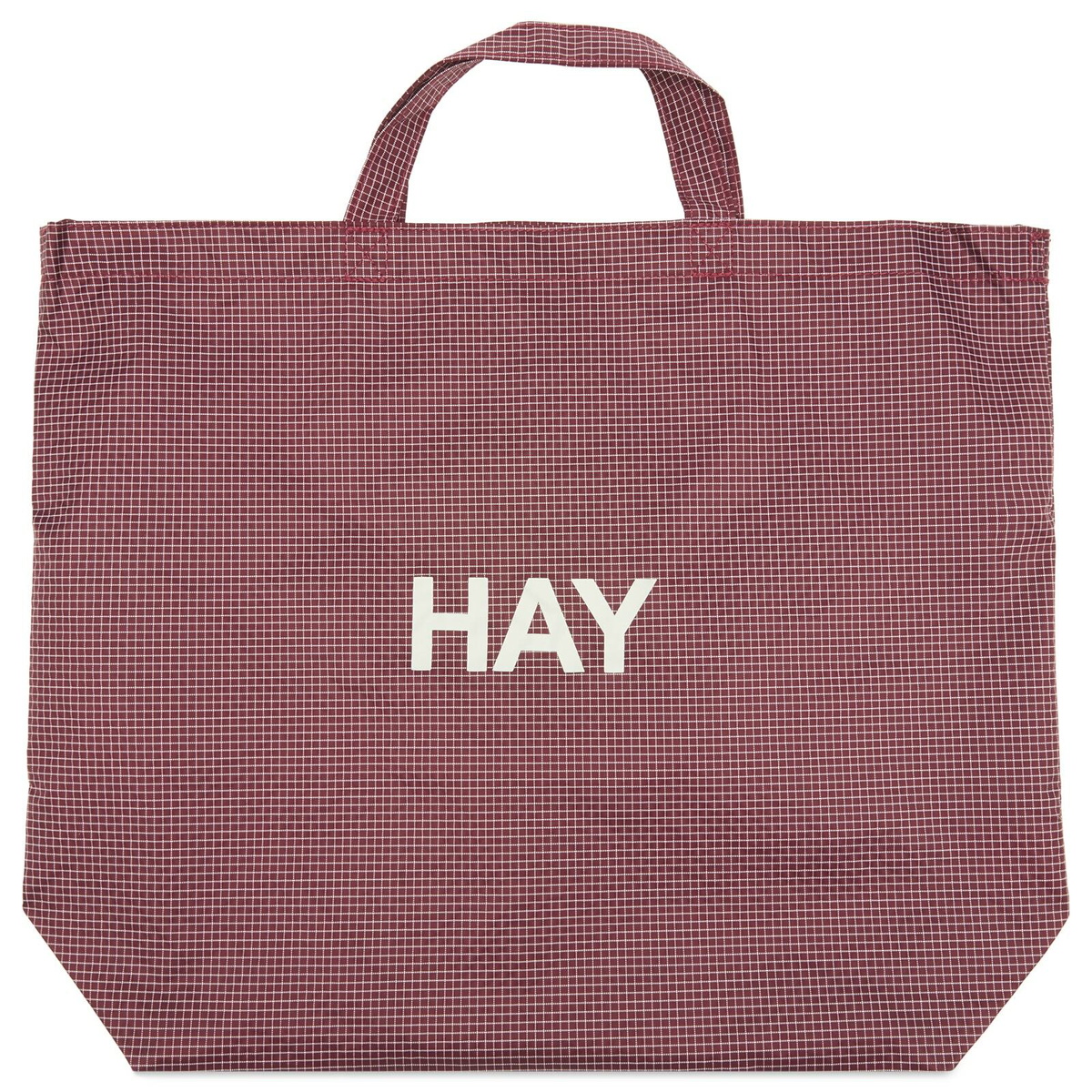 HAY Grid Crossover Bag - Medium in Burgundy 