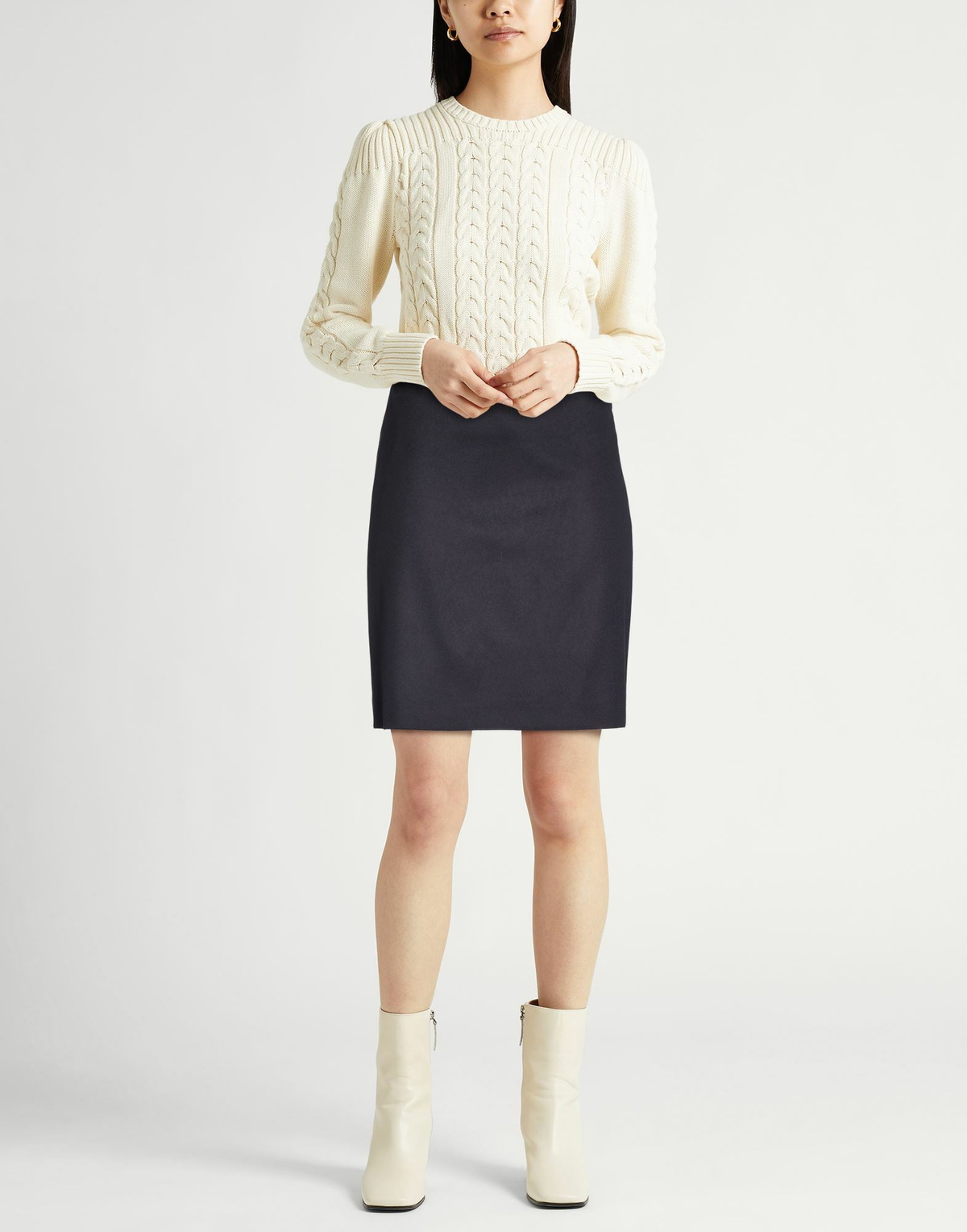 Peserico Womens Mini skirt Midnight in Blue