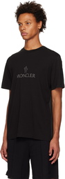 Moncler Black Garment-Washed T-Shirt