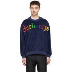 Burberry Blue Towelling Sweatshirt