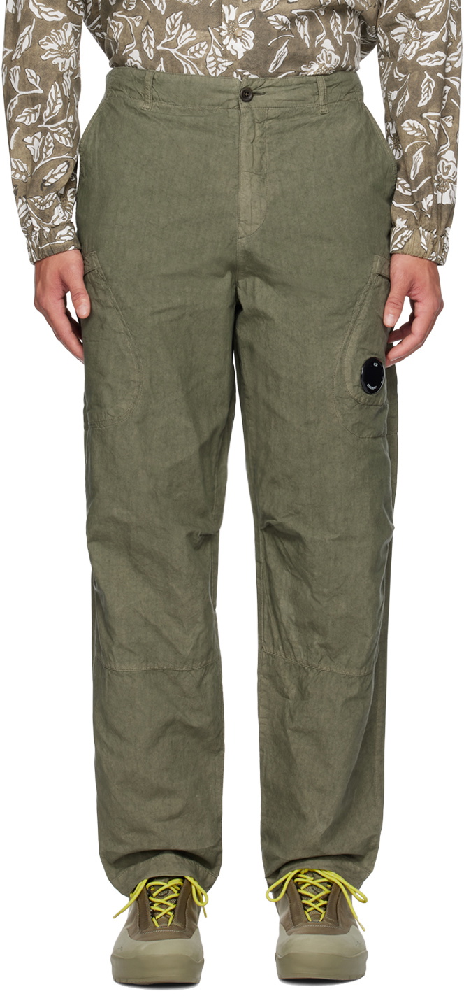 C.P. Company: Khaki Ba-Tic Cargo Pants | SSENSE