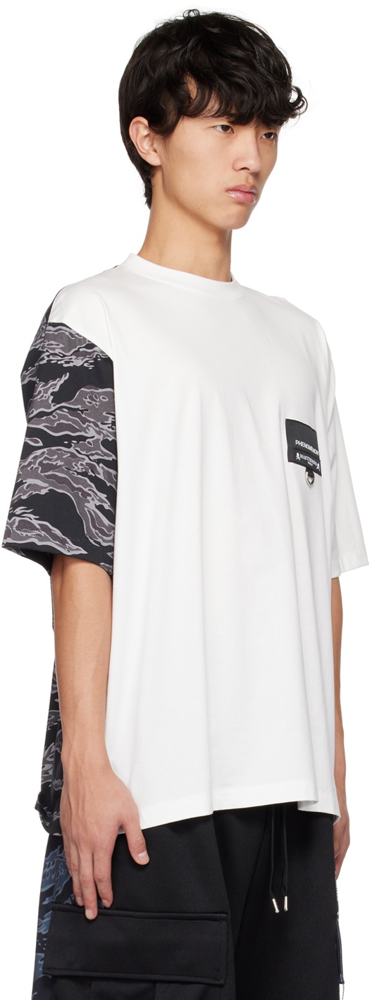 MASTERMIND WORLD White Phenomenon Edition 'Tiger Camo On Skull' T