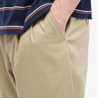Danton Men's Double Pleat Belted Pant in Beige