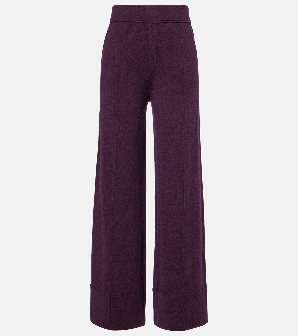 Jardin des Orangers Wool and cashmere wide-leg pants