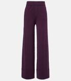 Jardin des Orangers Wool and cashmere wide-leg pants
